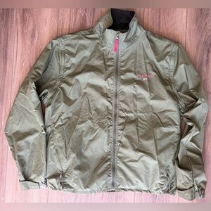 Vintage Polo sport Ralph Lauren Spell Out USA Flag Windbreaker Jacket 90s Large